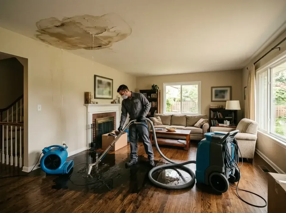 attic-pipe-burst-ceiling-drip-008 — frequently asked questions, Water Damage Restoration & Carpet Care in Edwardsville, KS